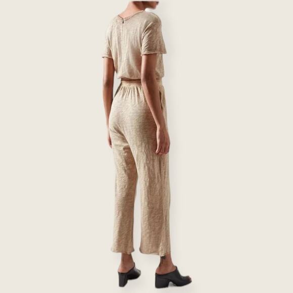NWOT | ATM | Slub Jersey Short Sleeve Jumpsuit | Coral Stone | Medium - Picture 3 of 14